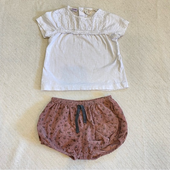 ZARA Corduroy Shorts Outfit - Picture 1 of 6